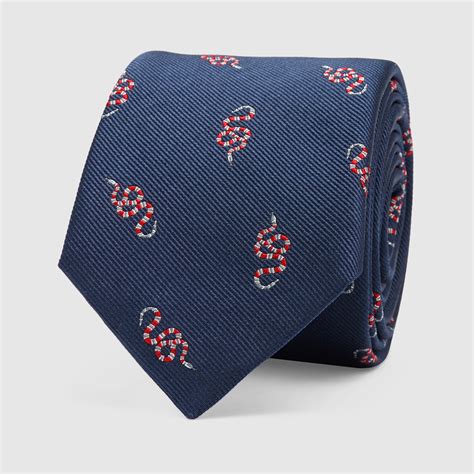 red gucci snake tie|Gucci formal ties.